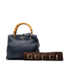 Gucci Small Calfskin Bamboo Shopper Satchel Secondhand