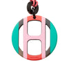Hermès Buffalo Horn H Equipe Pendant Necklace Secondhand