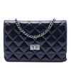 Chanel Quilted Shiny Aged Calfskin Reissue 2.55 Wallet on Chain Secondhand