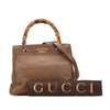 Secondhand Gucci Small Calfskin Bamboo Shopper Satchel
