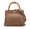 Secondhand Gucci Small Calfskin Bamboo Shopper Satchel