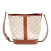 Celine Small Triomphe Coated Canvas Bucket Bag Secondhand