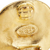 Chanel Gold Plated CC Logo Clip-on Earrings Secondhand