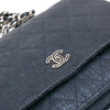 Chanel CC Quilted Metallic Fabric Wallet On Chain Secondhand