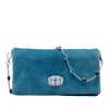 Miu Miu Suede Crystal Chain Satchel Secondhand