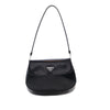 Prada Spazzolato Leather Cleo Flap Shoulder Bag Secondhand