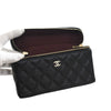 Chanel Mini CC Quilted Caviar Slim Vanity Case with Chain Secondhand