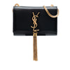 Secondhand Saint Laurent Small Leather Monogram Kate Tassel Crossbody