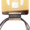 Hermès Buffalo Horn Square Pendant Necklace Secondhand