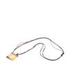 Hermès Buffalo Horn Square Pendant Necklace Secondhand