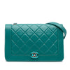 Secondhand Chanel Crumpled Calfskin Bi Quilted Vintage Full Flap