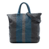 Bottega Veneta Tricolor Nappa Intrecciato Convertible Tote Secondhand