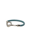 Hermès Palladium Plated and Woven Swift Jumbo H Bracelet Secondhand