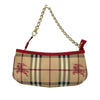 Secondhand Burberry Haymarket Check Coated Canvas Clara Pochette