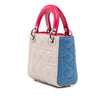 Dior Mini Tricolor Lambskin Cannage Lady Dior Secondhand