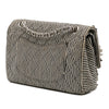 Chanel Medium Classic Canvas Sequin Stripes Double Flap Secondhand