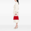 Prada Saffiano Vernice Pyramid Frame Handbag Secondhand