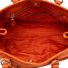 Prada Soft Calf Trimmed Tessuto Satchel Secondhand