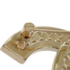Chanel CC Gold Plated Rhinestone Brooch Secondhand