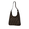 Secondhand Fendi Zucca Canvas Shoulder Bag