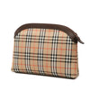 Secondhand Burberry Haymarket Check Canvas Clutch