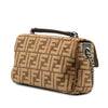 Fendi Zucca Wool Chain Midi Baguette Secondhand