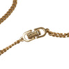 Dior Gold Plated Enamel Logo Pendant Necklace Secondhand