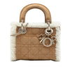 Dior Mini Suede Shearling Cannage Lady Dior Secondhand