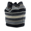Chanel Canvas and Wool Striped Deauville Drawstring Bucket Bag Secondhand