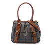 Burberry Smoked Check Coated Canvas Satchel Secondhand