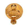 Chanel CC Gold Plated Round Clip On Earrings Secondhand