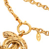 Chanel CC Quilted Gold Plated Pendant Necklace Secondhand