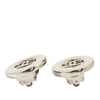 Chanel CC Brass Round Clip On Earrings Secondhand