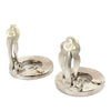 Chanel CC Brass Round Clip On Earrings Secondhand
