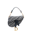 Dior Mini Oblique Canvas Saddle Bag Secondhand