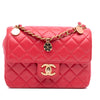 Chanel Mini Square Classic Lambskin Casino Royale Charms Single Flap Secondhand