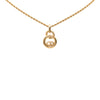 Dior Gold Plated CD Logo Pendant Necklace Secondhand