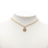 Dior Gold Plated CD Logo Pendant Necklace Secondhand