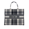 Dior Large Embroidered Canvas Check n Dior Book Tote Secondhand