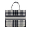 Dior Large Embroidered Canvas Check n Dior Book Tote Secondhand