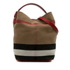 Burberry Medium Mega Check Canvas Ashby Bucket Bag Secondhand