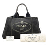 Prada Large Denim Canapa Logo Satchel Secondhand
