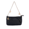 Fendi Zucchino Canvas Chain Pochette Secondhand
