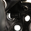 Prada Vitello Daino Grommet Chain Shoulder Bag Secondhand