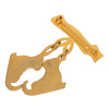 Hermès Gold Plated Les Fetes en Hermes Pin Brooch Secondhand