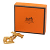 Hermès Gold Plated Les Fetes en Hermes Pin Brooch Secondhand