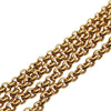Chanel Gold Plated Double Chain Clover CC Pendant Necklace Secondhand