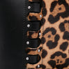ALAÏA Pony Hair and Leather Leopard Printed Le Hinge Tote Secondhand