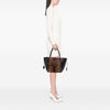 ALAÏA Pony Hair and Leather Leopard Printed Le Hinge Tote Secondhand