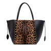 ALAÏA Pony Hair and Leather Leopard Printed Le Hinge Tote Secondhand